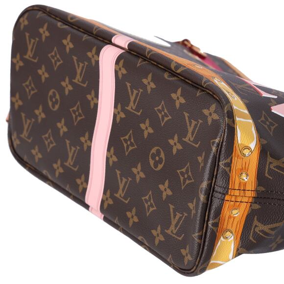 Louis Vuitton Neverfull MM Summer Trunk Monogram Tote Bag M41390 Brown - Picture 5 of 9